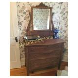 beautiful antique dressser with mirror