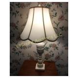 27" bedside table lamp marble base nice