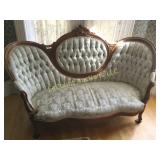 antique settee fainting couch sofa