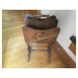 vintage magazine book stand rack