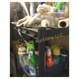 all contents, cleaning supples iron