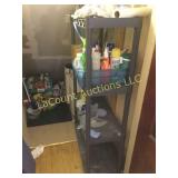 32" plastic storage shelves, not contents