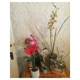 realistic looking artificialk flowers orchids