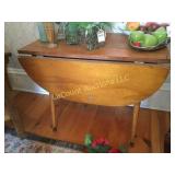 antique drop side table 28" x 16" x 23"h plus