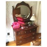 Antique dresser w mirror 41"w x 22" d x 72" h