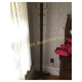antique wood coat rack