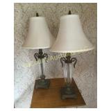 Pair besdside table lamps