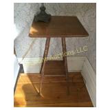 small antique wood side table