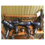 assorted  Conair hair dryers curling iron