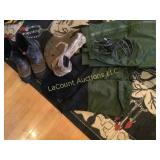 mens gortex pants, nice winter hats, boots