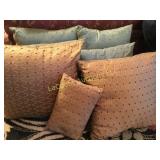 assorted decorator throw pillows