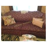 81" sleeper sofa with throw pillows