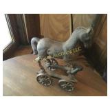 cast iron decorative horse 8"