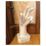 large 26.5" decorative hand  great conversation pc