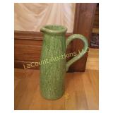 14" pottery pitcher vase