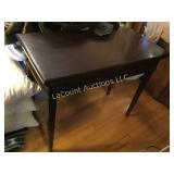 vintage folding game table felt top