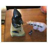 stone eskimo decor and fetish stone bear