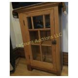glass door cabinet 24"w x 11"d x 42" h