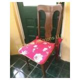 vintage wood dining table or side chair