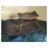 primitive 24" wood seat sleigh sled