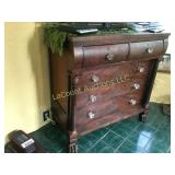 antique dresser chest drawers 44" x 22" x 44" h