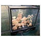 display box intricate carved Asian scene