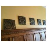 5 metal cast wall  plaques White Tail Products
