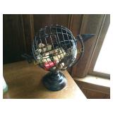 metal world wine bottle cork holder