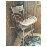 vintage wooden high chair
