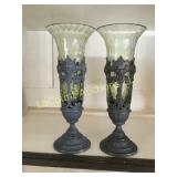 2 Hand blown Austrian Crystal made in Prague