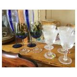 assorted wine glasses 8 pcs