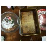 heavy baking pans covered cake plate chargers