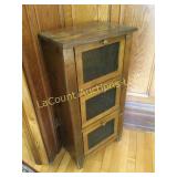 vintage pie safe cabinet stand
