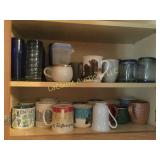 many eclectic coffee cups