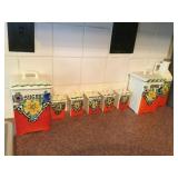 vintage Czech Replublic canister set