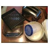 glass casserole baking pans toaster misc plastic