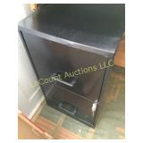 2 drawer locking metal filing cabinet