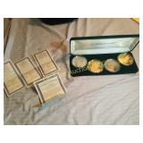 Washington Mint 4 coins 1/4 pound coins .999 silve