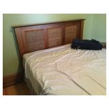 queen memory foam mattress with headboard