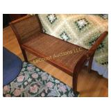 mesh covered end of bed bench 43" wide