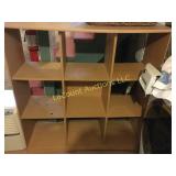 9 cube storage shelf 46" x 15" x 4