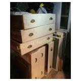 old drawers storm windows for repurposing