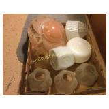 vintage glass light shades nice pink ceiling one