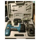cordless drilll kit  in case with battery and bits
