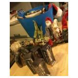 assorted Christmas decor nut crackers lg blue tub