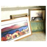 assorted pictures and frames