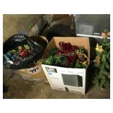 Christmas garland and small tree