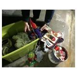 assorted Christmas stockings ornaments misc