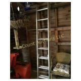 Werner aluminum extension ladder each 9