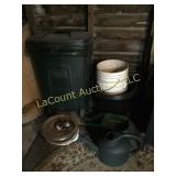 trash can spreader watering can plant bases